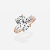 Baguette Three Stone Engagement Ring
