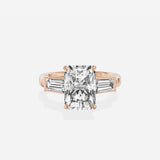 Baguette Three Stone Engagement Ring