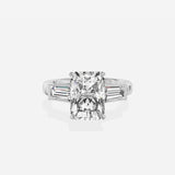 Baguette Three Stone Engagement Ring