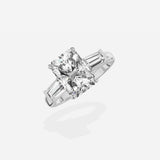 Baguette Three Stone Engagement Ring