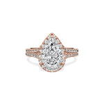 Split Shank Hidden Halo Engagement Ring - The Better Diamonds