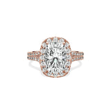 Split Shank Hidden Halo Engagement Ring - The Better Diamonds