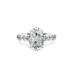 Timeless Hidden Halo 2.12 ct Oval Engagement Ring in White Gold - The Better Diamonds