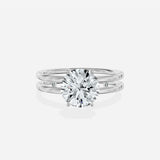 Parallel Bands Engagement Ring