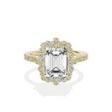 Vintage Halo Engagement Ring