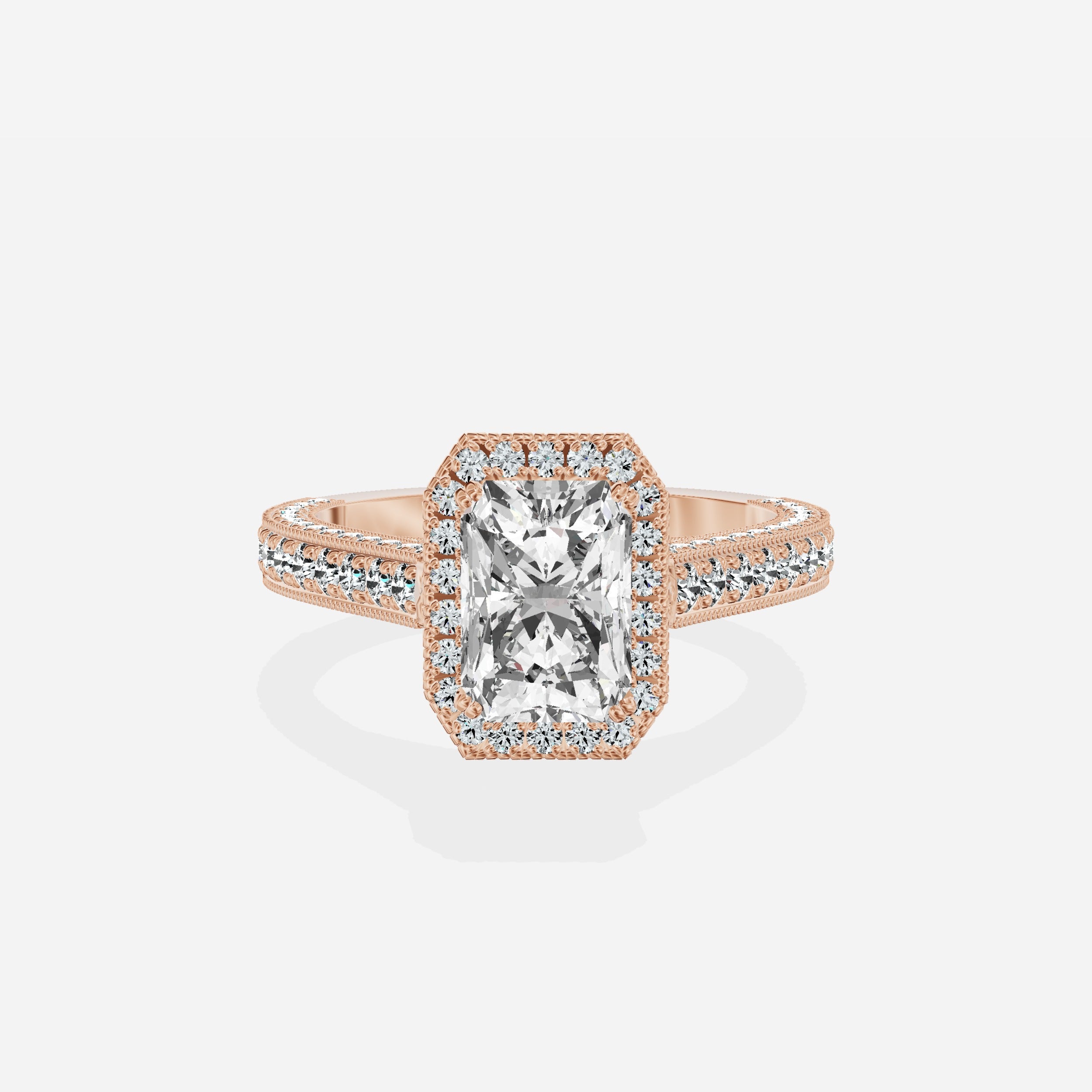 Royalty Vintage Style Engagement Ring