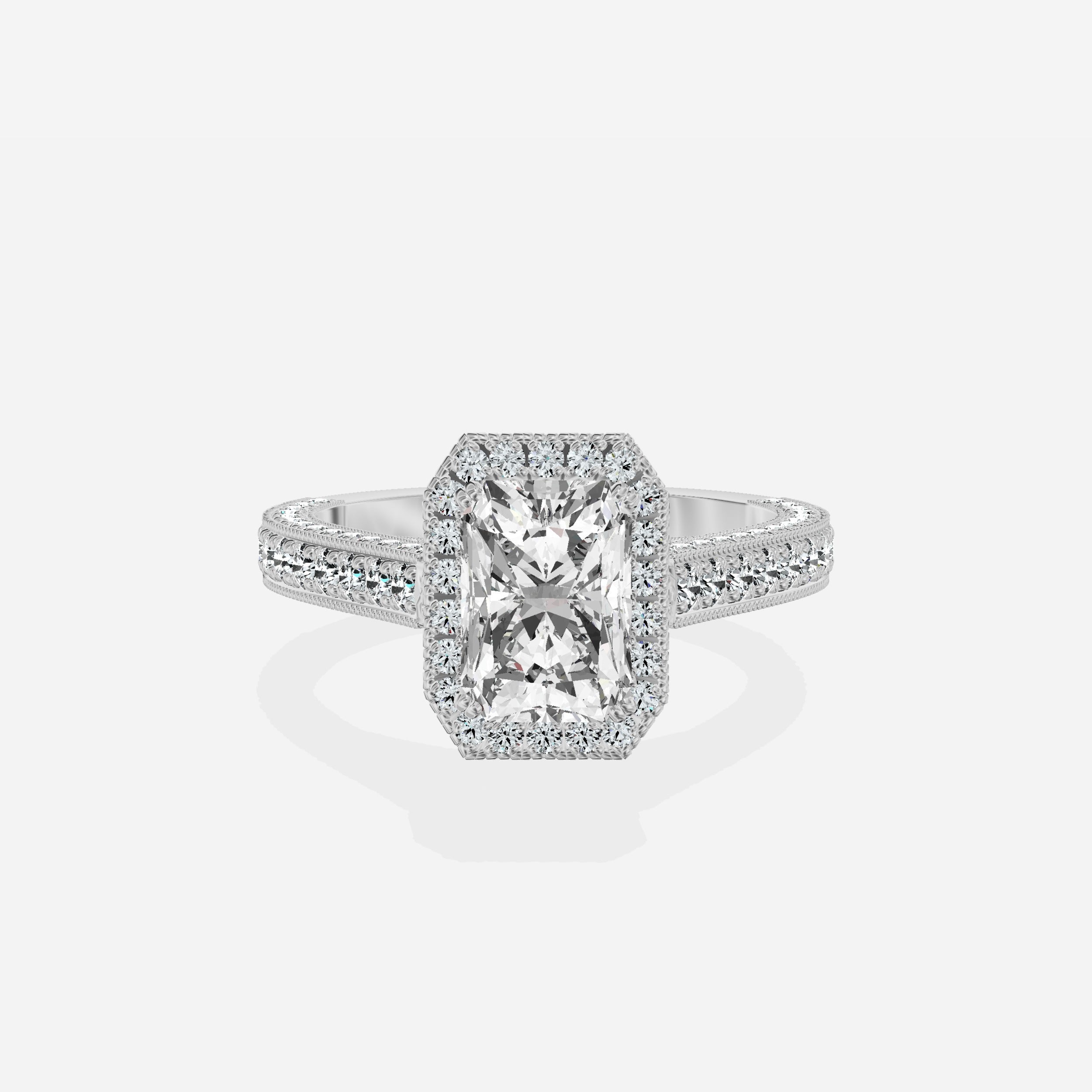 Royalty Vintage Style Engagement Ring
