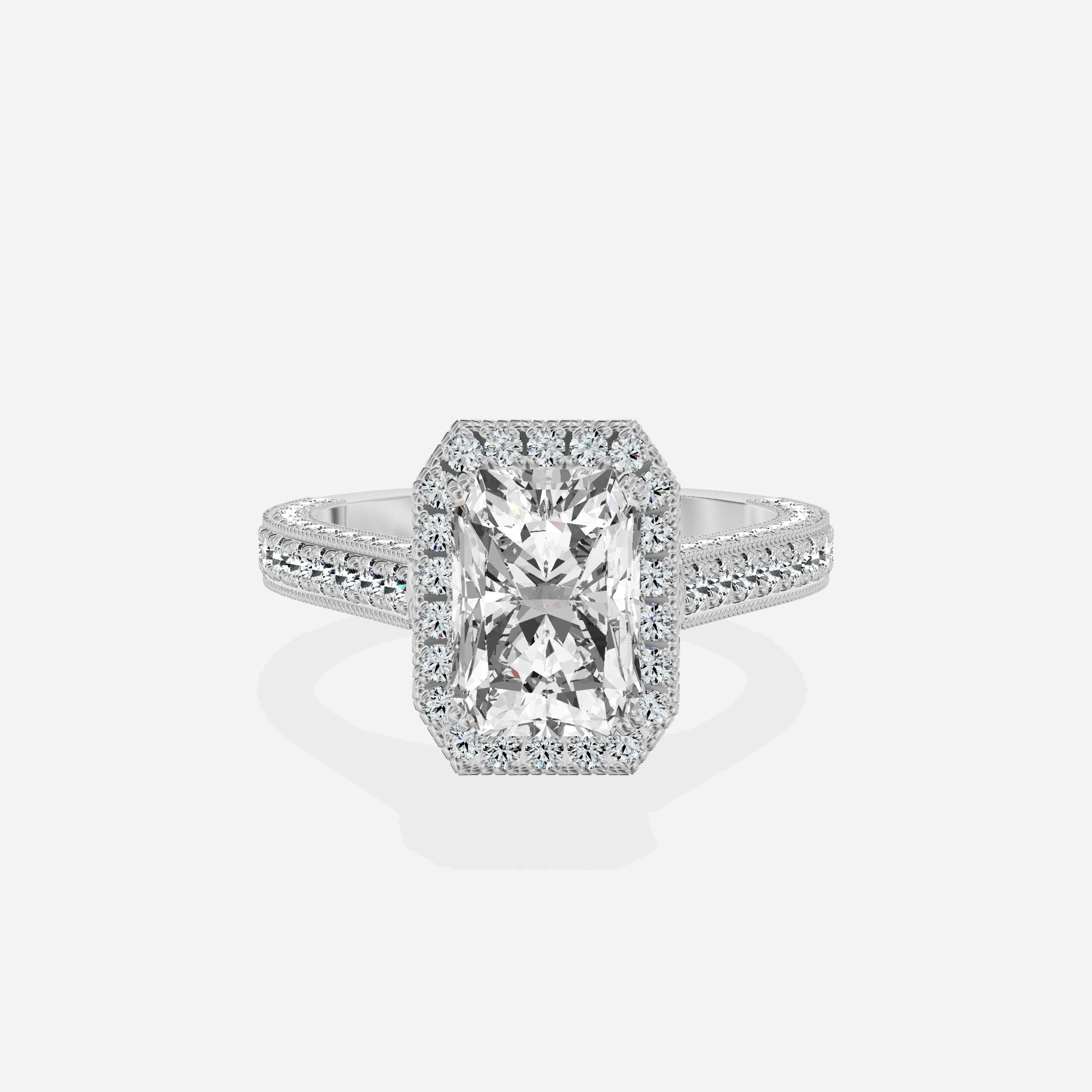 Royalty Vintage Style Engagement Ring