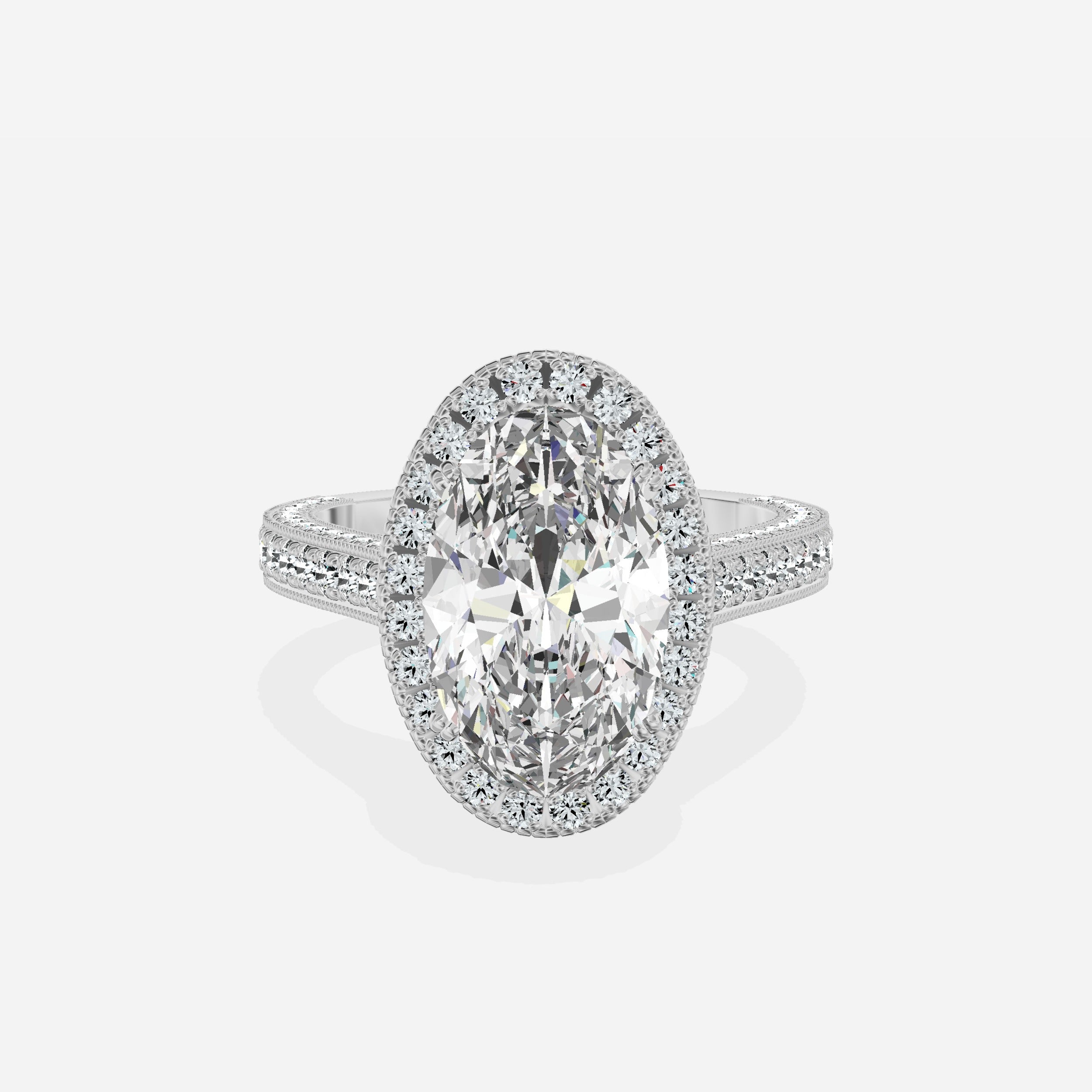Royalty Vintage Style Engagement Ring