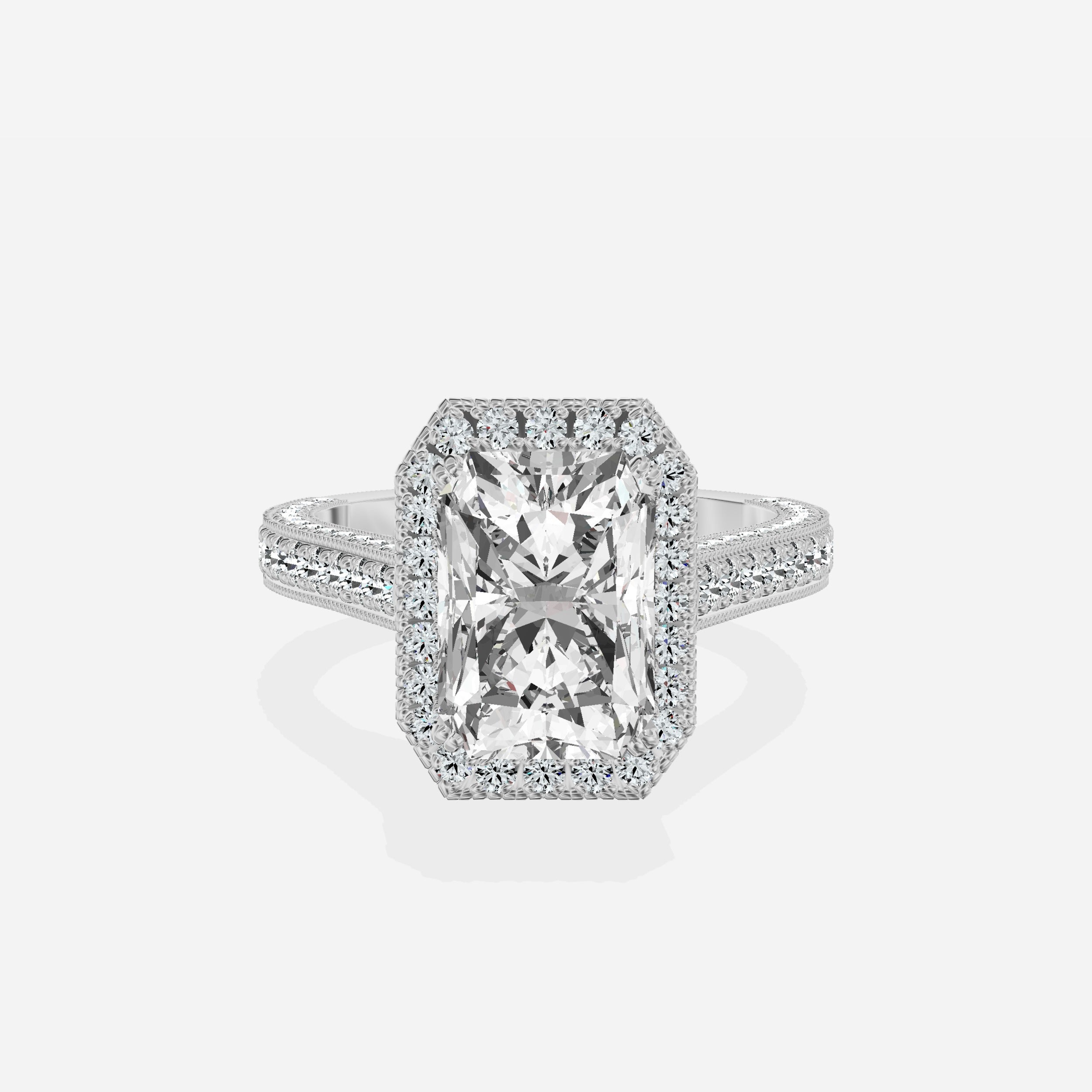 Royalty Vintage Style Engagement Ring