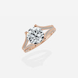 Split Shank Vintage Style Engagement Ring