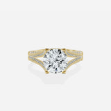 Split Shank Vintage Style Engagement Ring