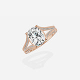 Split Shank Vintage Style Engagement Ring
