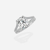 Split Shank Vintage Style Engagement Ring
