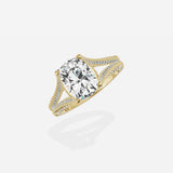 Split Shank Vintage Style Engagement Ring