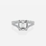 Split Shank Vintage Style Engagement Ring