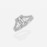 Split Shank Vintage Style Engagement Ring