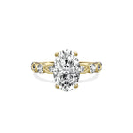 Vintage Solitaire 2.06 ct Oval Engagement Ring in Yellow Gold - The Better Diamonds
