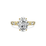 Vintage Solitaire 2.06 ct Oval Engagement Ring in Yellow Gold - The Better Diamonds