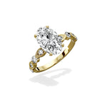Vintage Solitaire 2.06 ct Oval Engagement Ring in Yellow Gold - The Better Diamonds