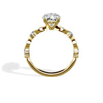 Vintage Solitaire 2.06 ct Oval Engagement Ring in Yellow Gold - The Better Diamonds