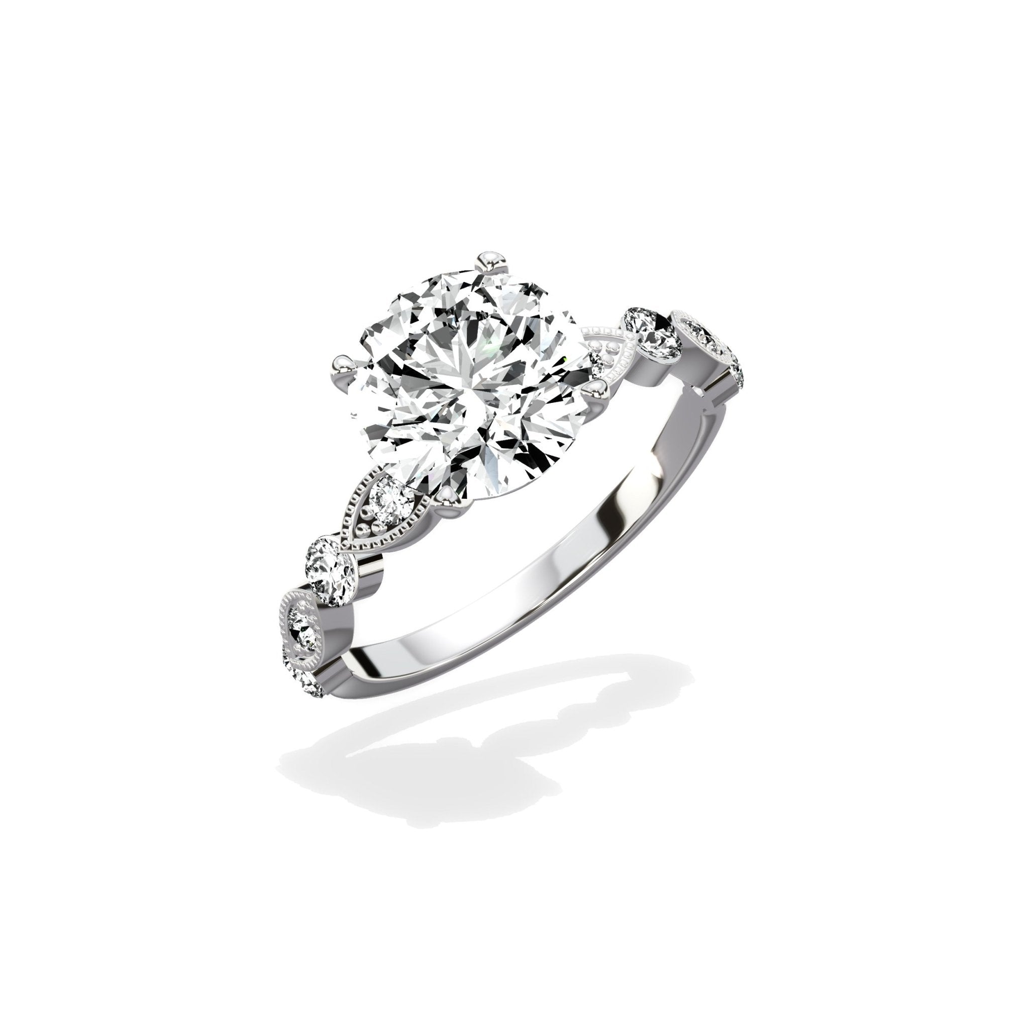 Vintage Solitaire Engagement Ring - The Better Diamonds
