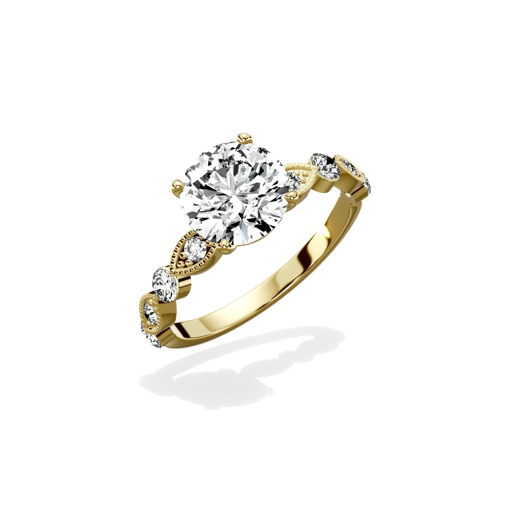 Vintage Solitaire Engagement Ring - The Better Diamonds