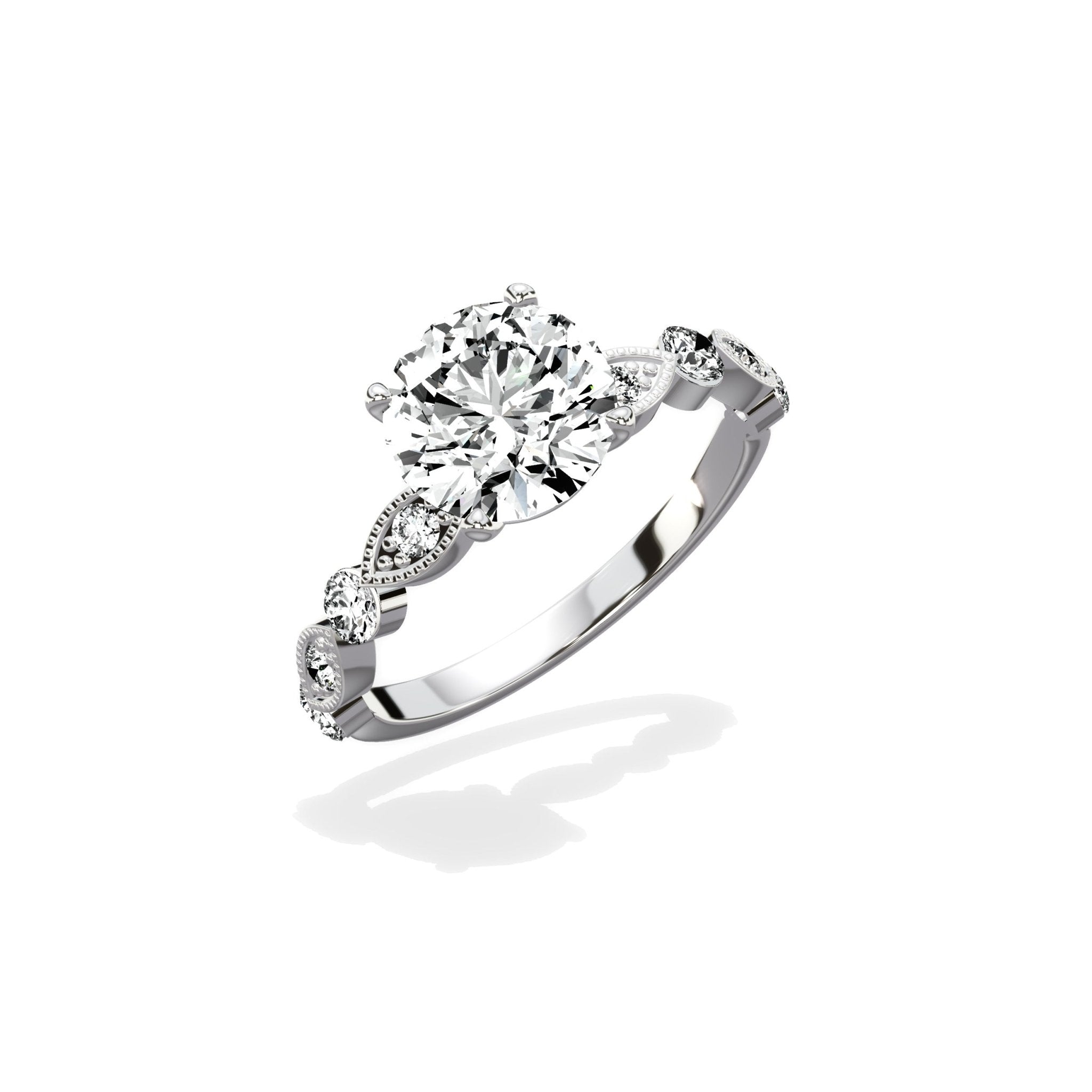 Vintage Solitaire Engagement Ring - The Better Diamonds