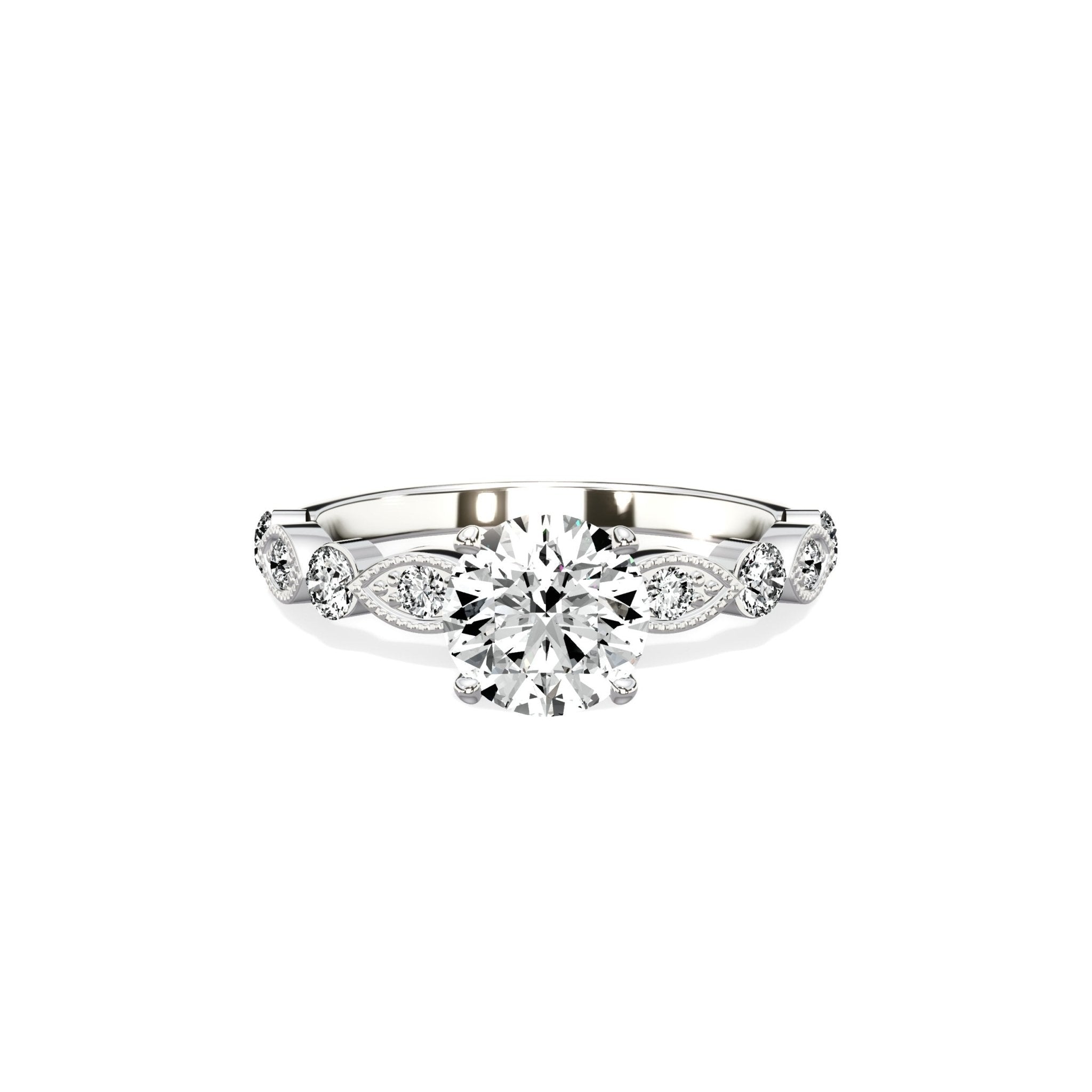 Vintage Solitaire Engagement Ring - The Better Diamonds