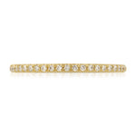 Petit Classic Pave Wedding Band in Yellow Gold