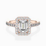 Classic Halo Cathedral Engagement Ring
