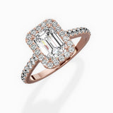 Classic Halo Cathedral Engagement Ring