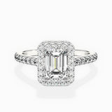 Classic Halo Cathedral Engagement Ring