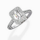 Classic Halo Cathedral Engagement Ring