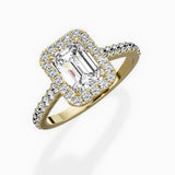 Classic Halo Cathedral Engagement Ring