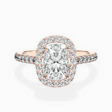 Classic Halo Cathedral Engagement Ring