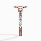 Classic Halo Cathedral Engagement Ring