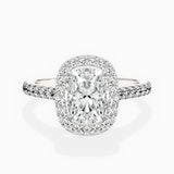 Classic Halo Cathedral Engagement Ring