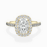 Classic Halo Cathedral Engagement Ring