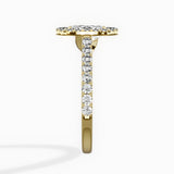 Classic Halo Cathedral Engagement Ring