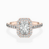 Classic Halo Cathedral Engagement Ring