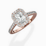 Classic Halo Cathedral Engagement Ring