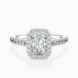 Classic Halo Cathedral Engagement Ring