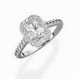 Classic Halo Cathedral Engagement Ring