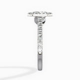 Classic Halo Cathedral Engagement Ring