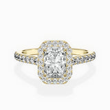 Classic Halo Cathedral Engagement Ring