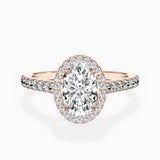 Classic Halo Cathedral Engagement Ring