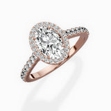 Classic Halo Cathedral Engagement Ring