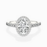 Classic Halo Cathedral Engagement Ring