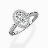 Classic Halo Cathedral Engagement Ring
